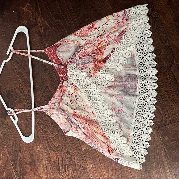 Lace detailed pink tank - Picture 4 of 4